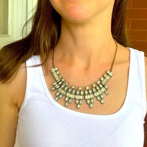 Light Blue Statement Necklace